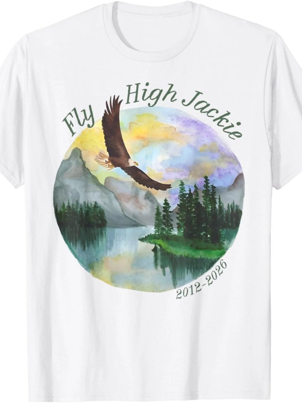 Fly High Jackie, Jackie and Shadow Bald Eagle T-Shirt